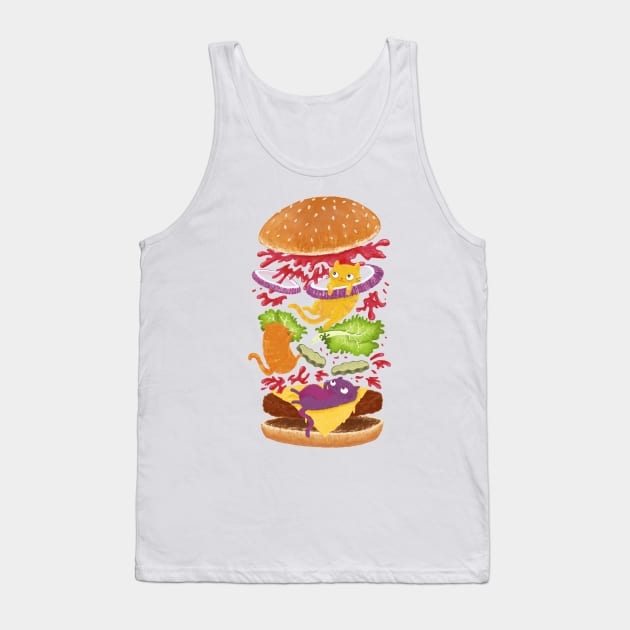 Cat Burger Tank Top by DIKittyPants